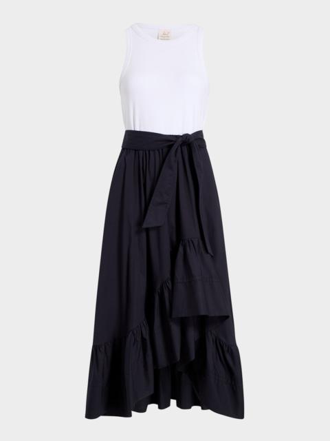 Cinq à Sept Zayla Two-Tone Midi Dress