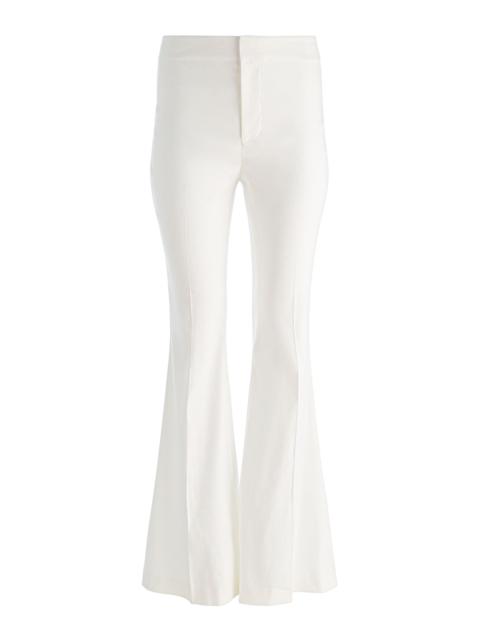 Alice + Olivia LINDEN LINEN BOOTCUT TROUSER