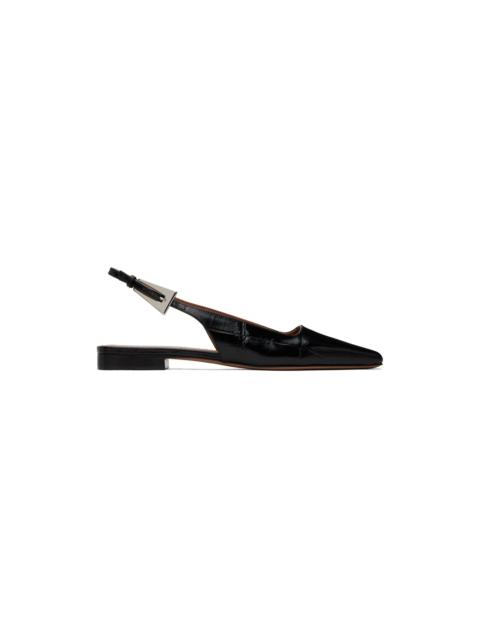 PARIS TEXAS Burgundy Bettina Slingback Ballerina Flats