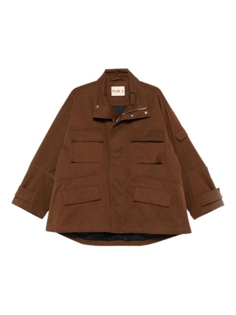 Plan C Delave twill military jacket