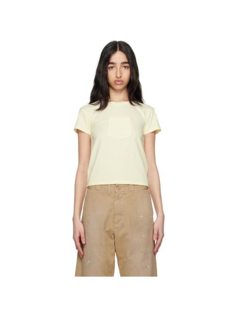 MM6 Maison Margiela Yellow Heavy Cotton Jersey T-shirt