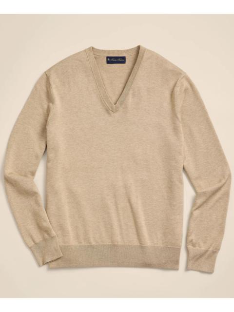 Brooks Brothers Supima® Cotton V-Neck Sweater