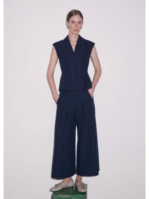 ME+EM Soft Sculpt Jacket + Fitted Waistcoat + Very Wide Culotte + Tapered Trouser