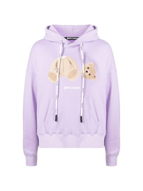 Palm Angels Bear-motif drawstring hoodie