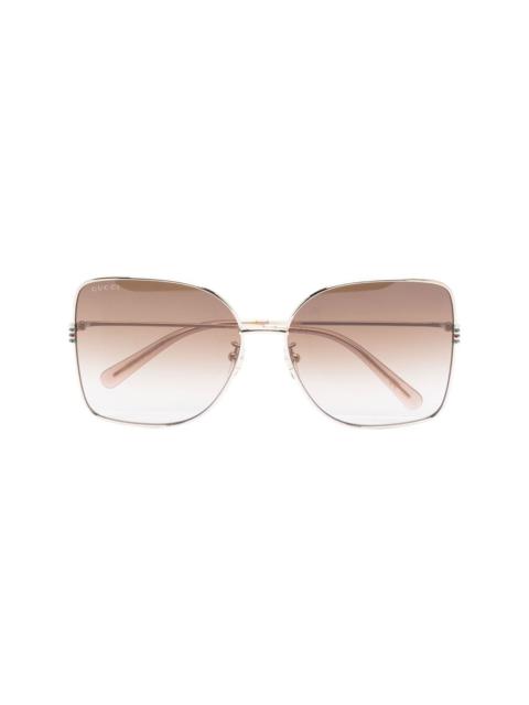 oversized square-frame sunglasses