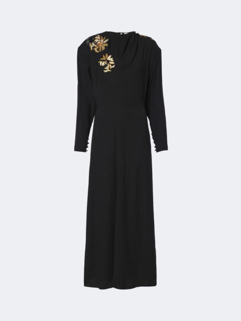 Isabel Marant Samsha embellished crêpe maxi dress