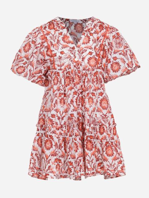 Poupette St Barth Mini Dress Aria for girls - Pink Victorian