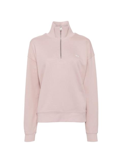 Maison Kitsuné baby patch half zip sweatshirt