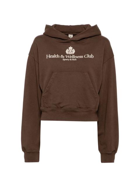 Sporty & Rich logo-print hoodie