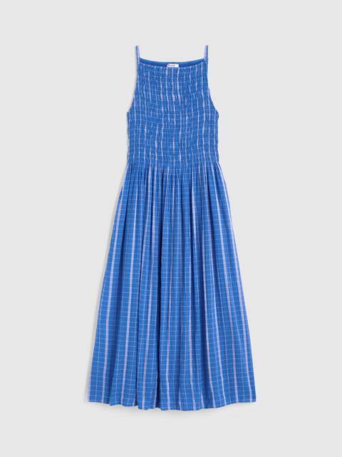 Madewell Smocked High-Neck Mini Dress