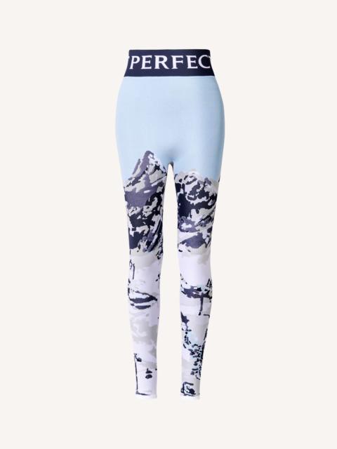 PERFECT MOMENT Mountain Print Jacquard Legging