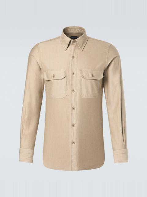 TOM FORD Cotton moleskin shirt