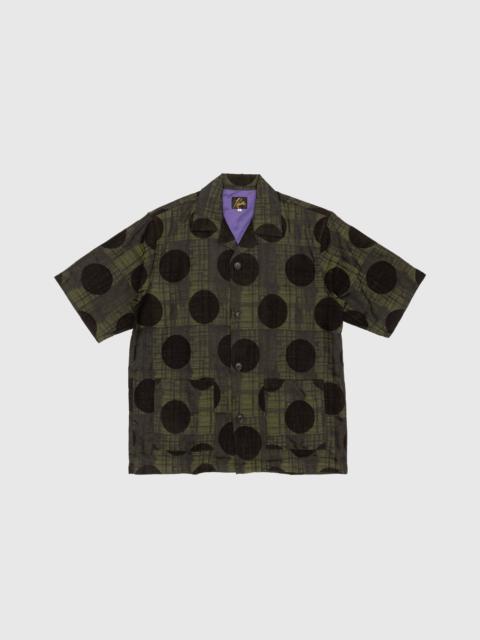 NEEDLES PAPILLON STRIPE DOBBY JAQUARD CABANA SHIRT | REVERSIBLE