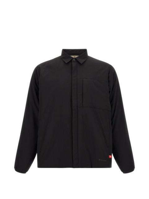 snow peak matte-finish shirt jacket