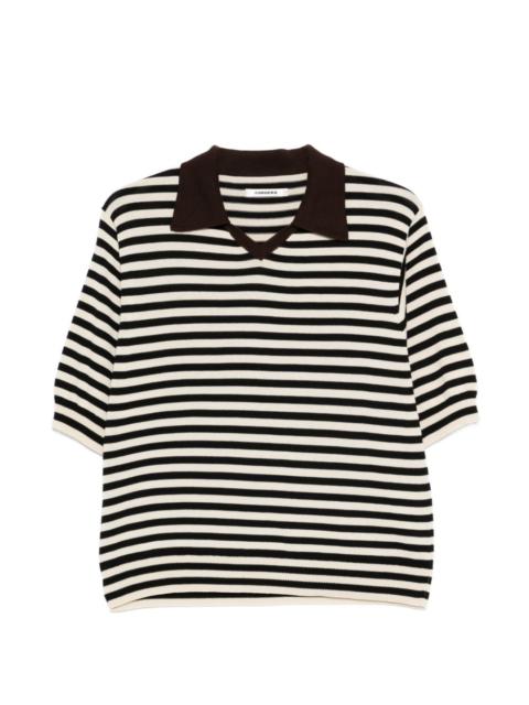 CORDERA stripe-pattern knitted T-shirt