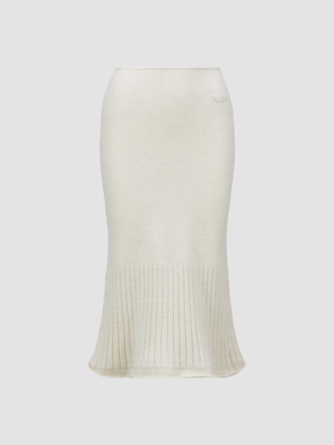 Moncler Wool & Alpaca Midi Skirt
