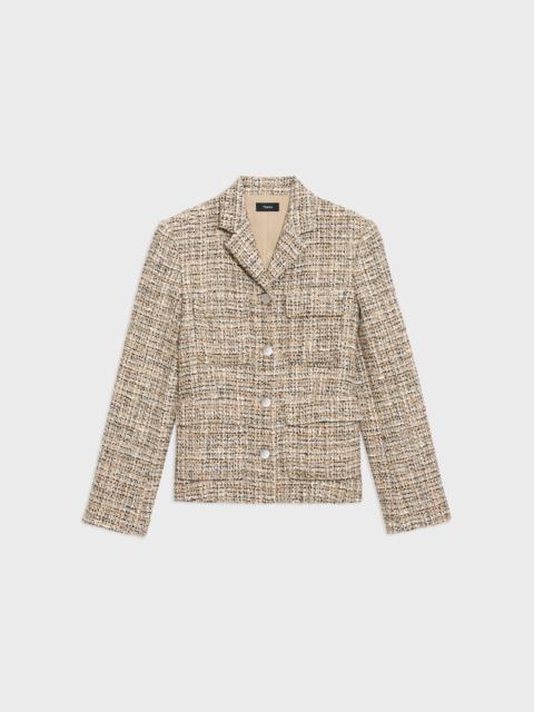 Theory Military Jacket in Mixed Tweed