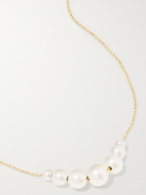 SOPHIE BILLE BRAHE Grand Orangerie de Perle 14-karat gold pearl necklace Gold