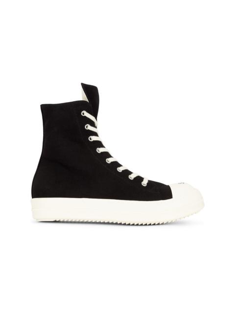 Rick Owens DRKSHDW High Top Sneaks with So Cunty Print