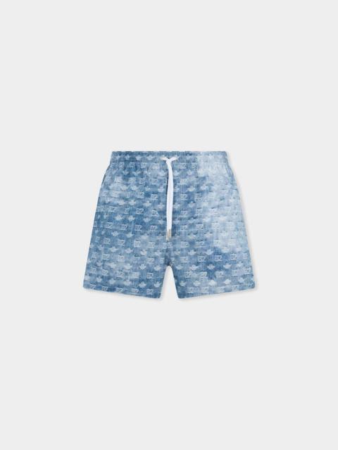 DSQUARED2 D2 MONOGRAM MIDI SWIM BOXER