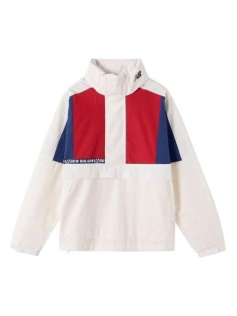 New Balance Vintage Colorblock Jacket 'White Blue Red' NAA13023-DRE