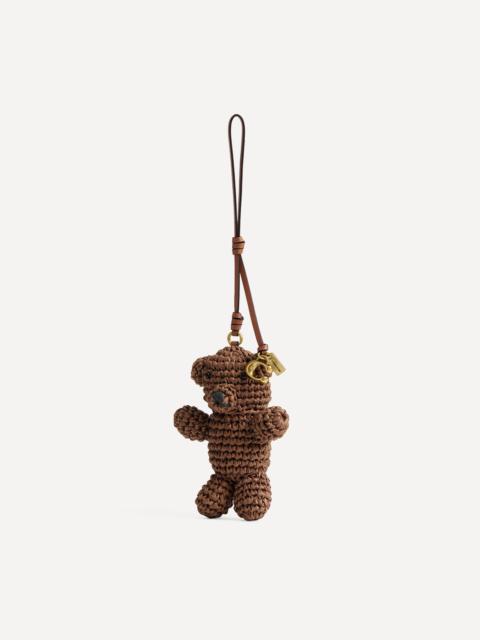 COACH Straw Bear Bag Charm