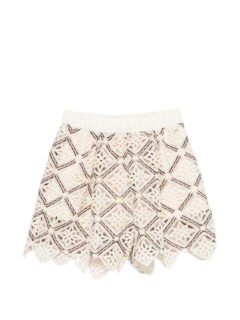 Herno elastic-waistband shorts