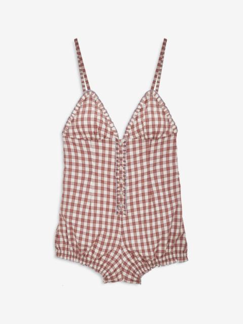 For Love & Lemons Poppy Gingham Romper
