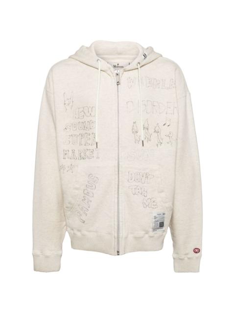 Maison MIHARAYASUHIRO distressed hooded jacket