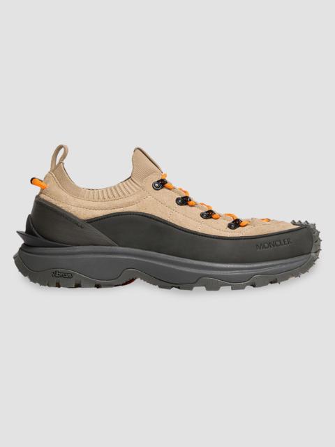 Moncler Women's Trailgrip Sneakers in Nubuck & Suede - Beige Black