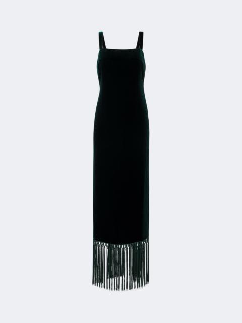 Taller Marmo Palermo fringed velvet maxi dress