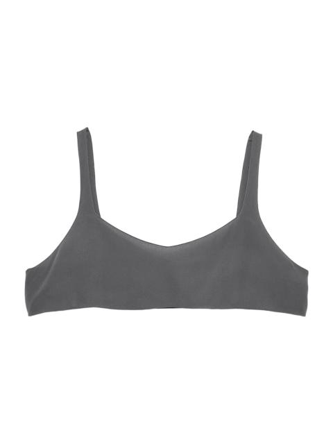 Prada Women's Crepe De Chine Top - Grey