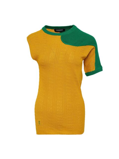 Kiko Kostadinov Nomas Asymmetric Knit Raglan Top