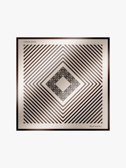 Max Mara CARRE90W Printed silk scarf