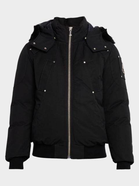 MOOSE KNUCKLES Men's Original Ballist Shearling Trim Bomber Jacket