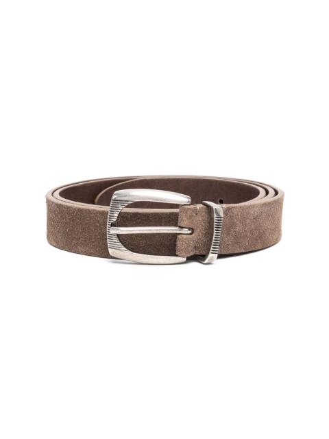 Brunello Cucinelli buckle-fastening suede belt