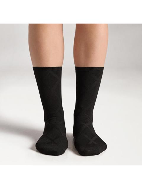 Sam Edelman 3 Pack Pointelle Argyle Crews