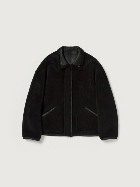 AURALEE MERINO MOUTON ZIP BLOUSON