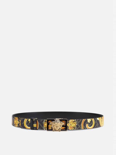 VERSACE Fendace Gold Baroque Reversible Belt