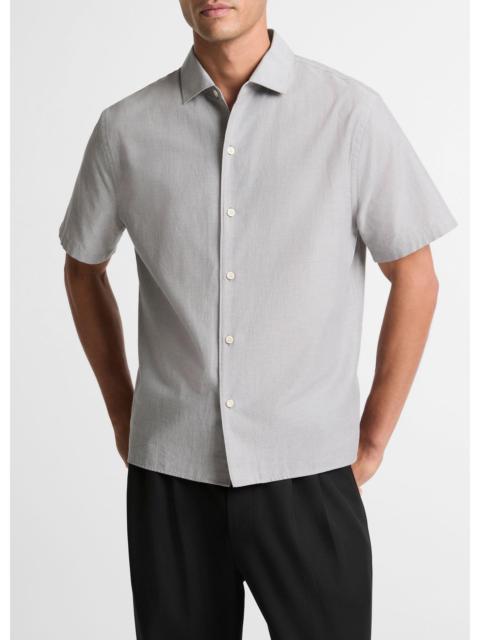 Vince Cotton Short-Sleeve Button-Front Shirt