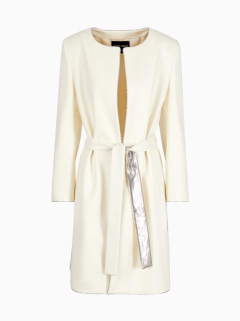 GIORGIO ARMANI Belted wool coat