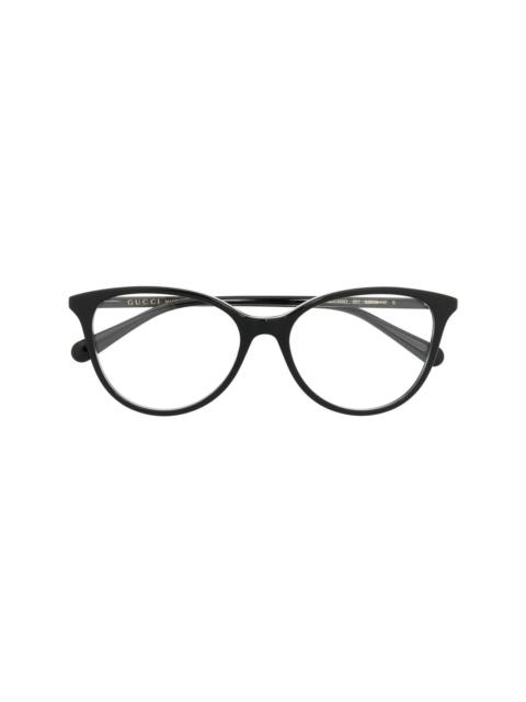 GUCCI round-frame optical glasses