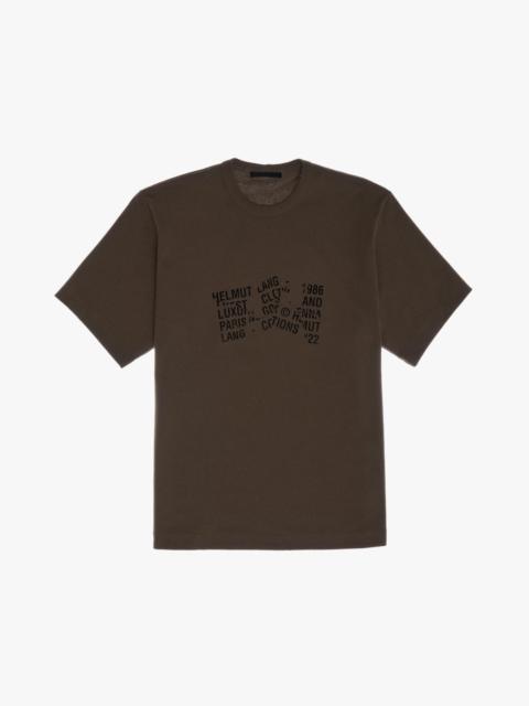 Helmut Lang CRUMPLE LOGO TEE
