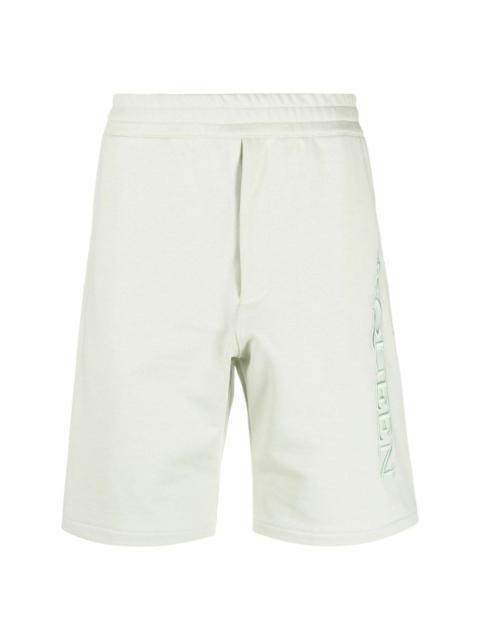 Alexander McQueen embroidered-logo bermuda shorts
