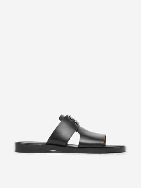 Burberry Monogram Motif Leather Sandals