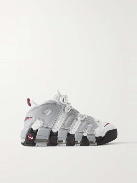 Nike Air More Uptempo '96 rubber-trimmed leather sneakers