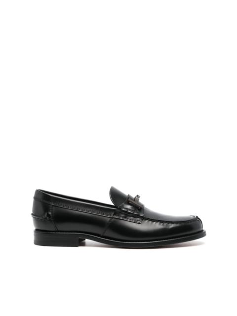 Double T leather loafers