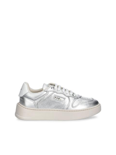 FURLA metallic effect trainers