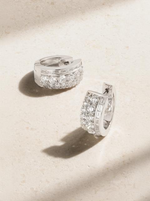 ANITA KO Lola 18-karat White Gold Diamond Hoop Earrings