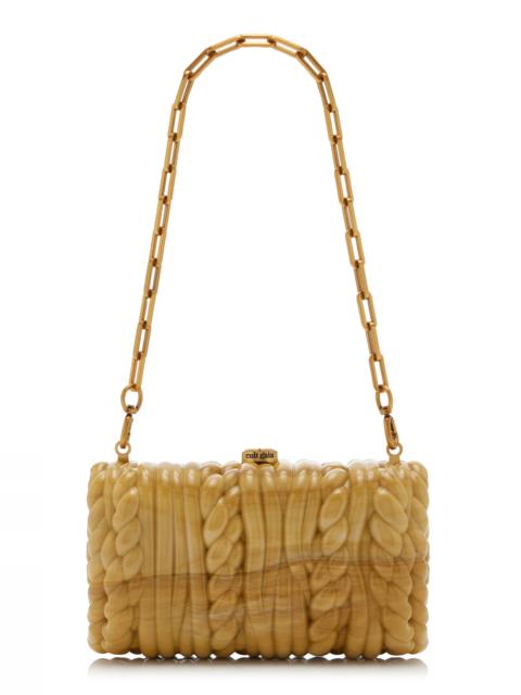 Cult Gaia Helene Acrylic Clutch neutral